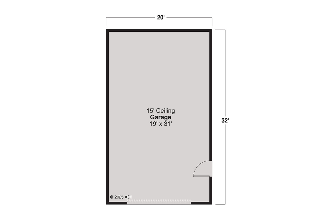 Farmhouse House Plan - Garage 60728 - 1st Floor Plan