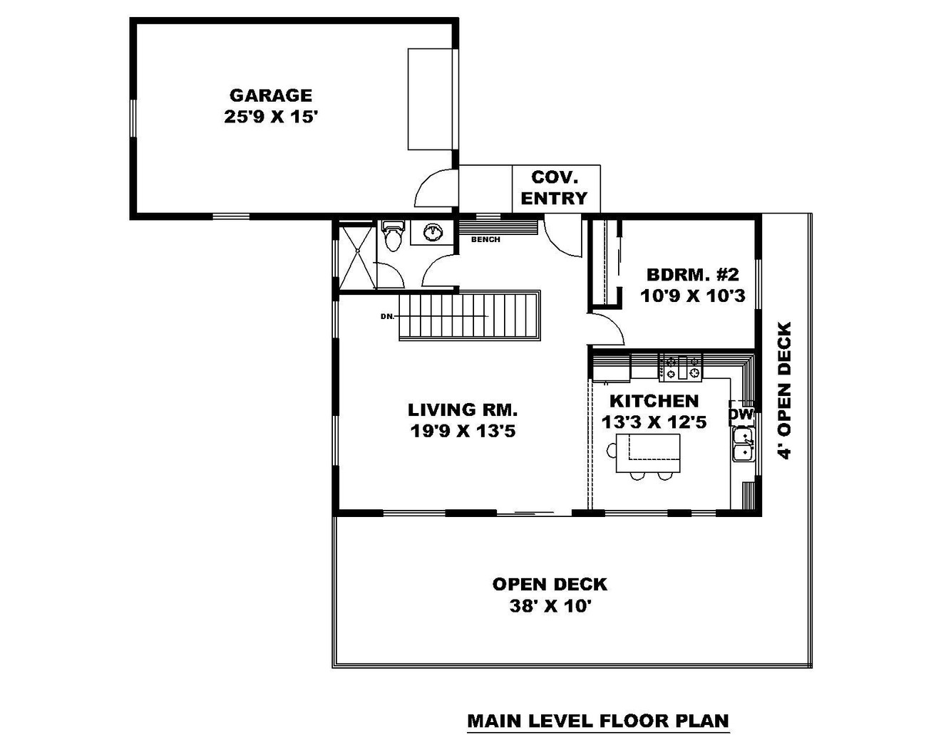 Craftsman House Plan - 17492 - 1st Floor Plan