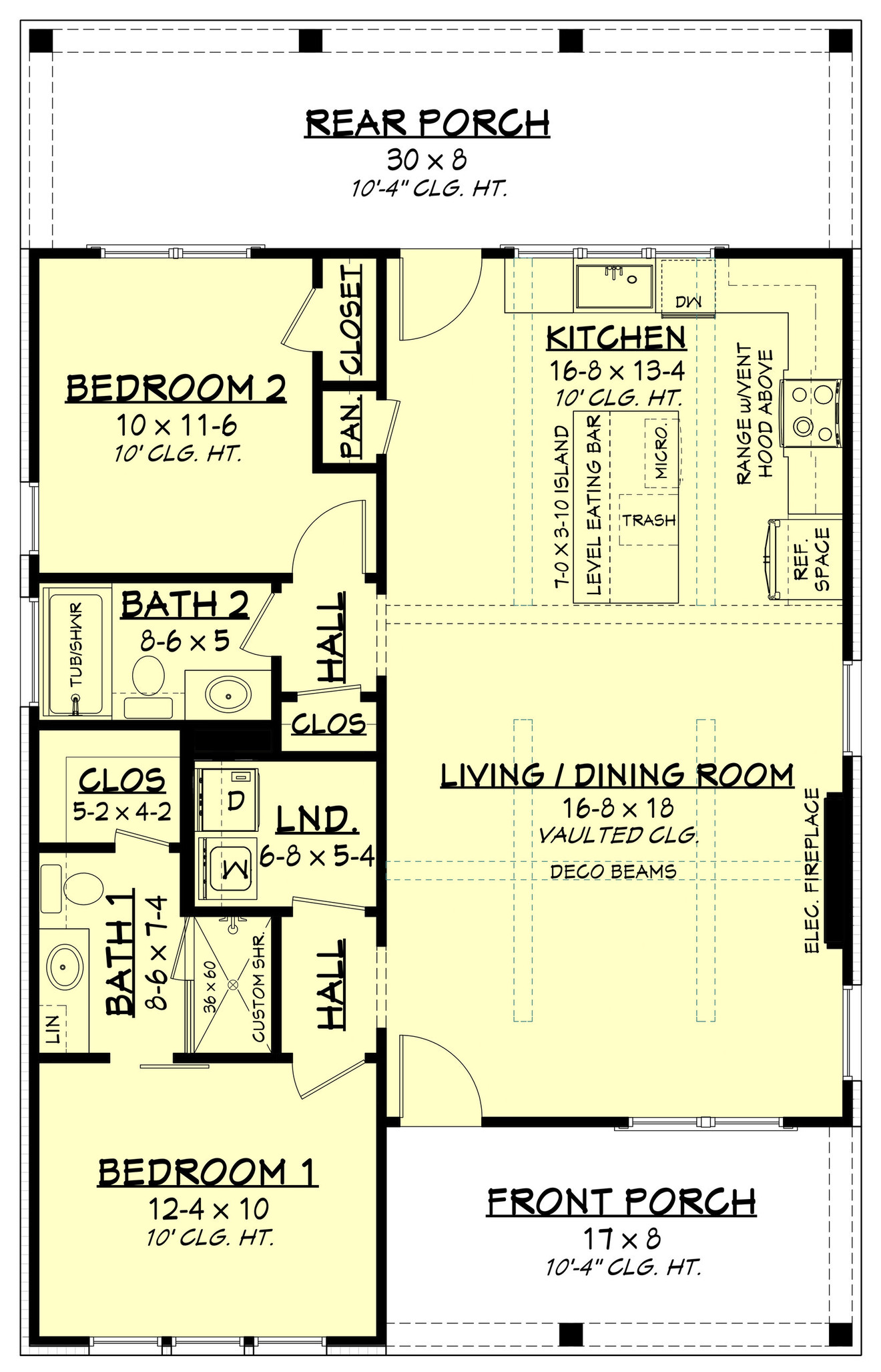 Country House Plan - Fox Run 68083 - 1st Floor Plan
