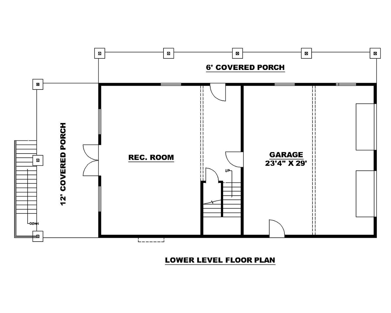 Craftsman House Plan - 82654 - 1st Floor Plan