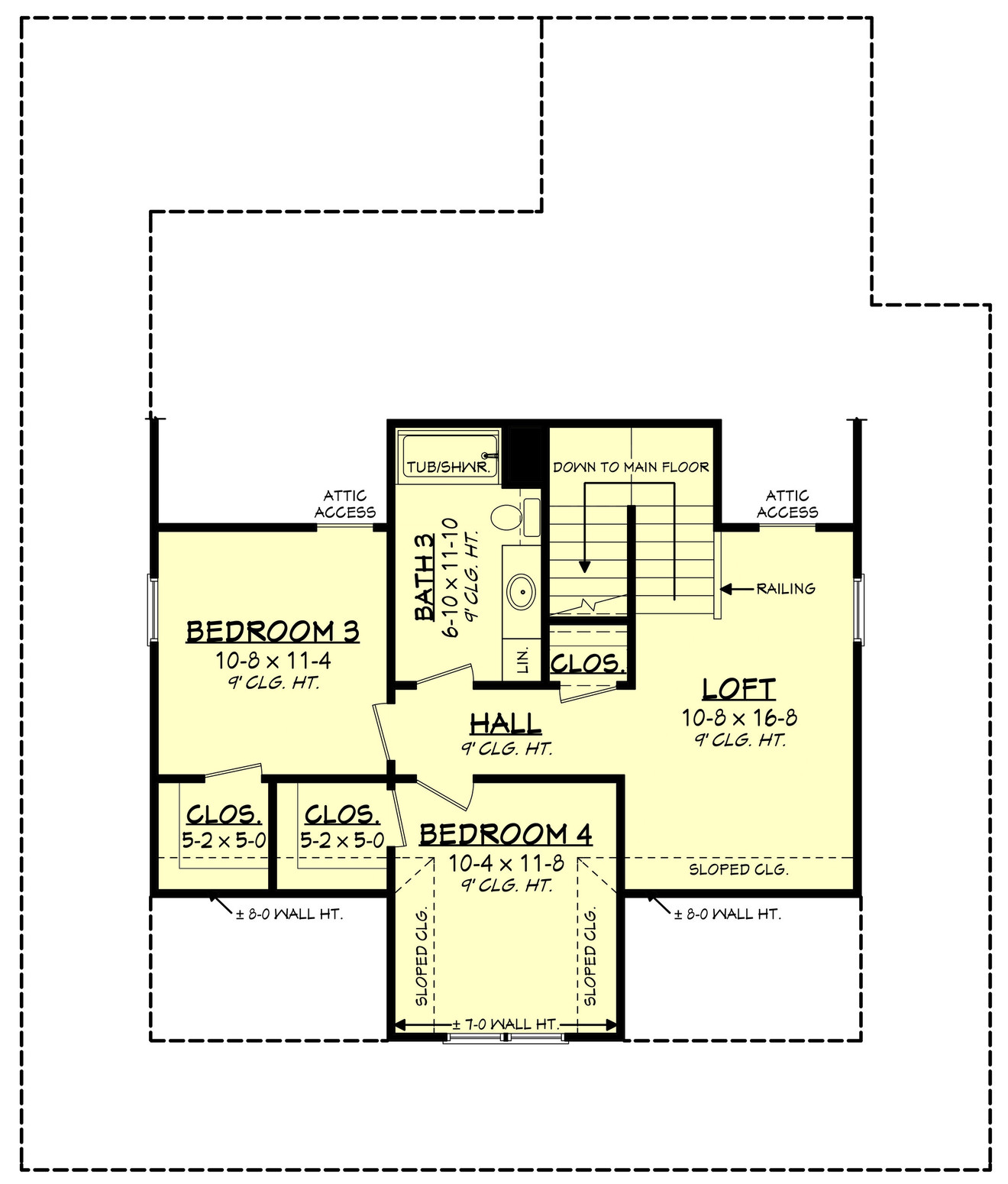 Secondary Image - Country House Plan - Camden 23983 - 2nd Floor Plan