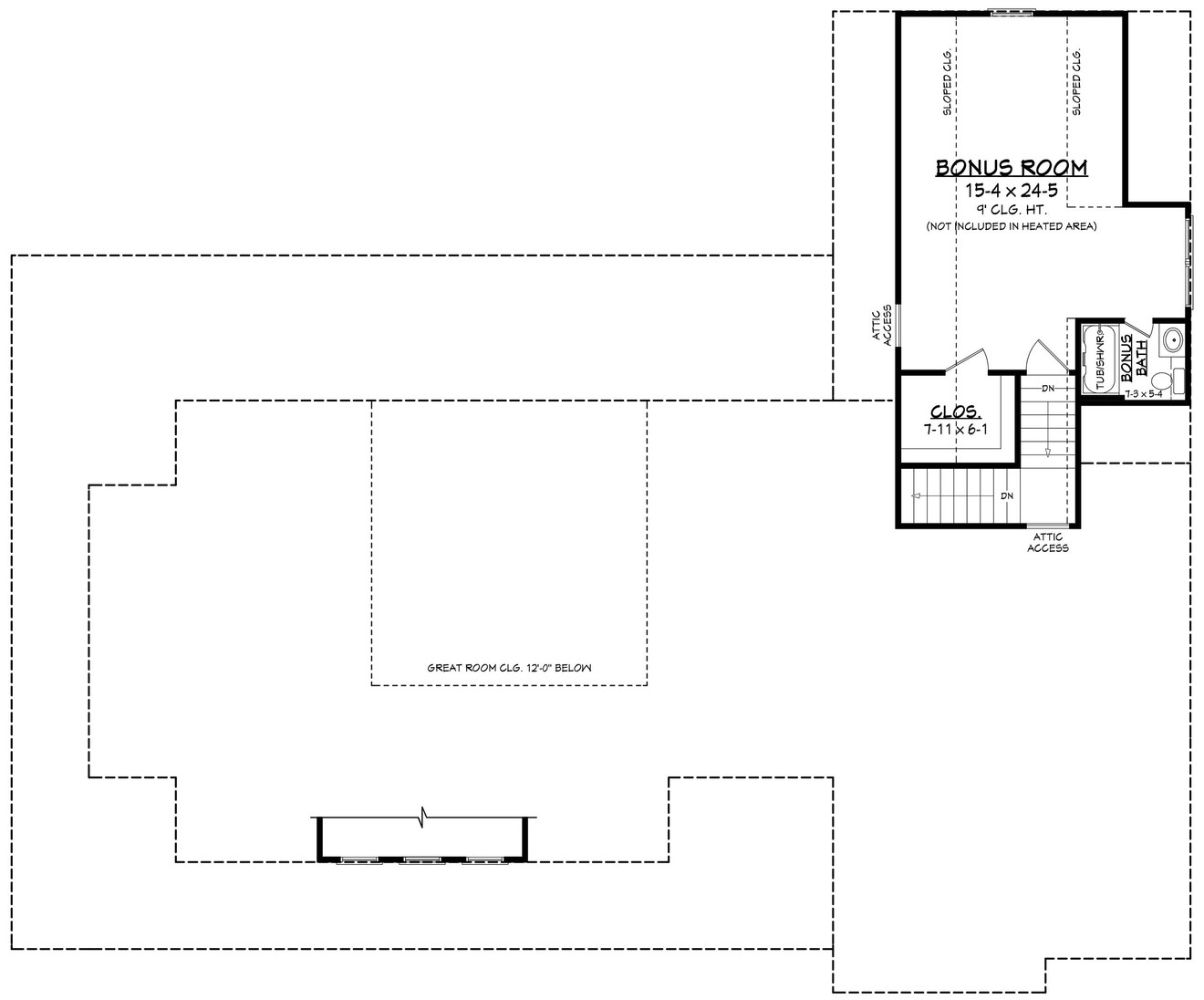 Secondary Image - Farmhouse House Plan - Lennon 48992 - 2nd Floor Plan