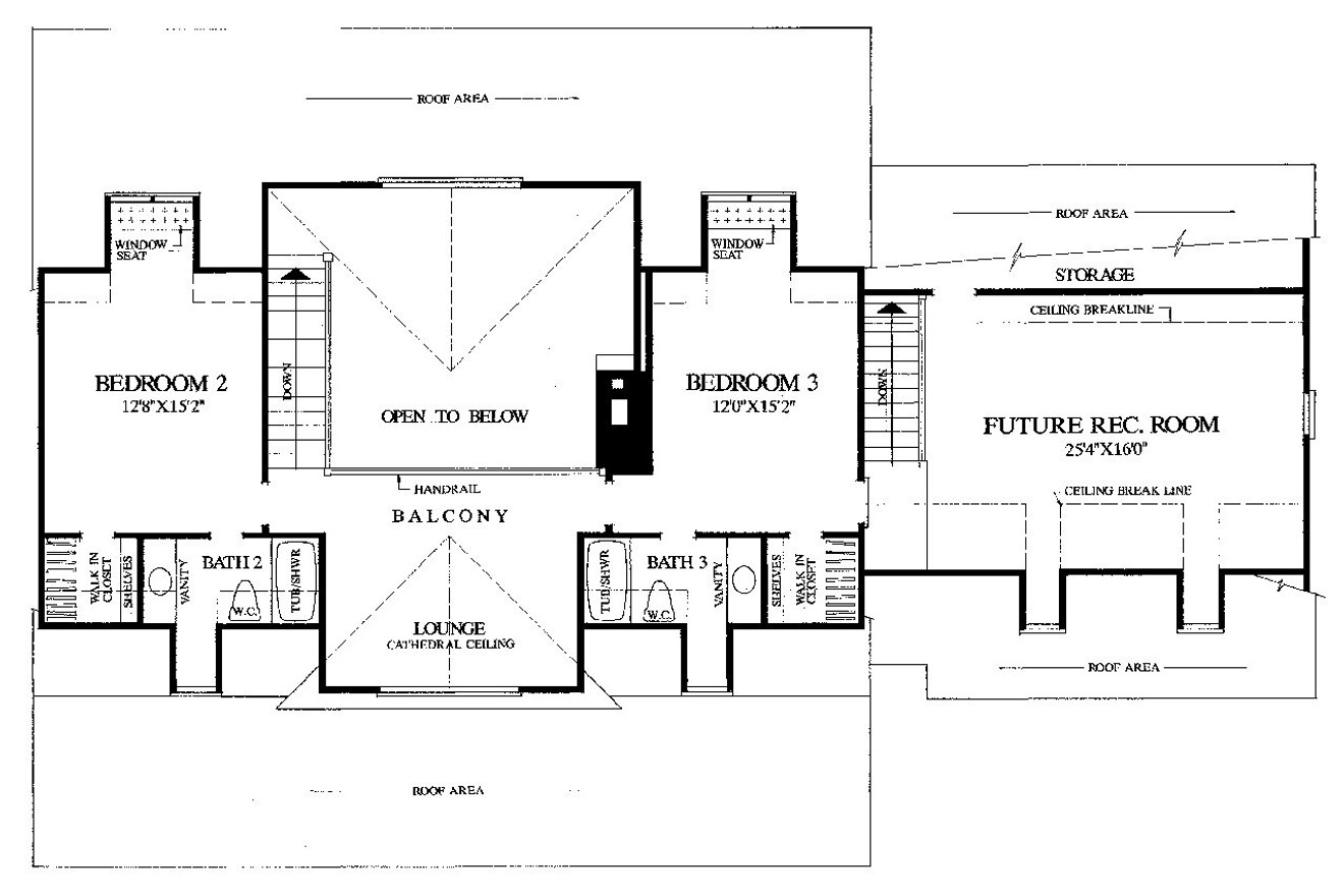 Secondary Image - Country House Plan - Back Bay Cottage 19416 - 2nd Floor Plan