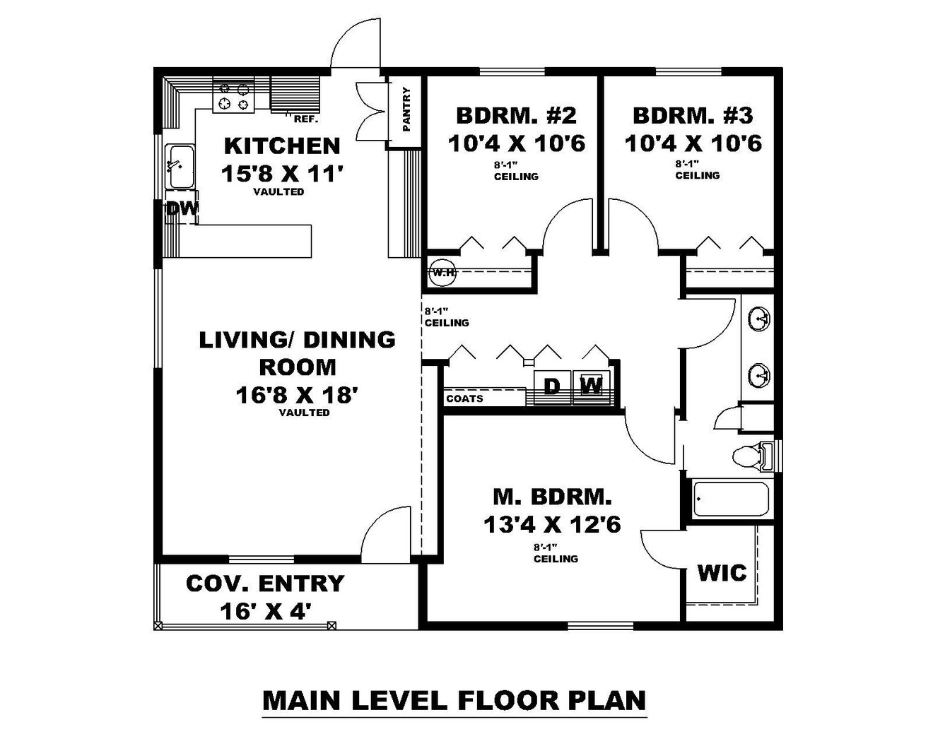 Cottage House Plan - 55650 - 1st Floor Plan