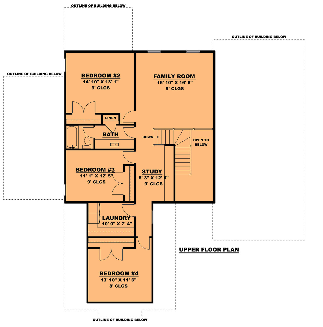 Farmhouse House Plan - The Homestead 63939 - 2nd Floor Plan