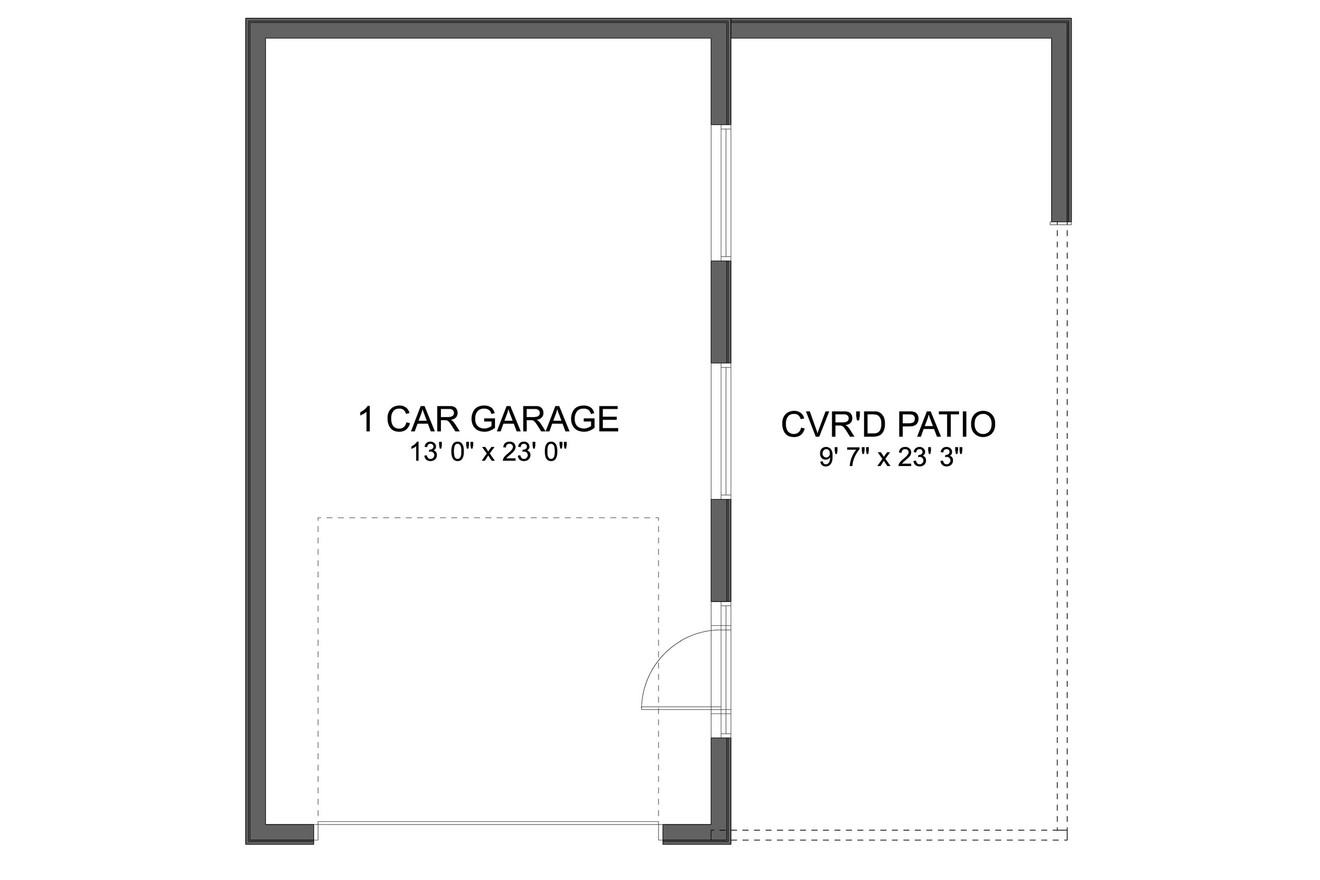 Traditional House Plan - Bamgarter Garage 79695 - 1st Floor Plan