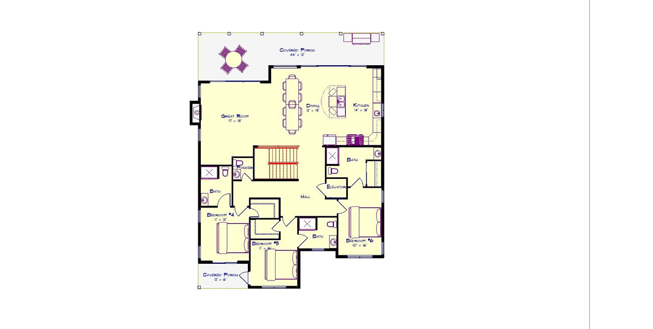 Contemporary House Plan - Causeway 48328 - 2nd Floor Plan