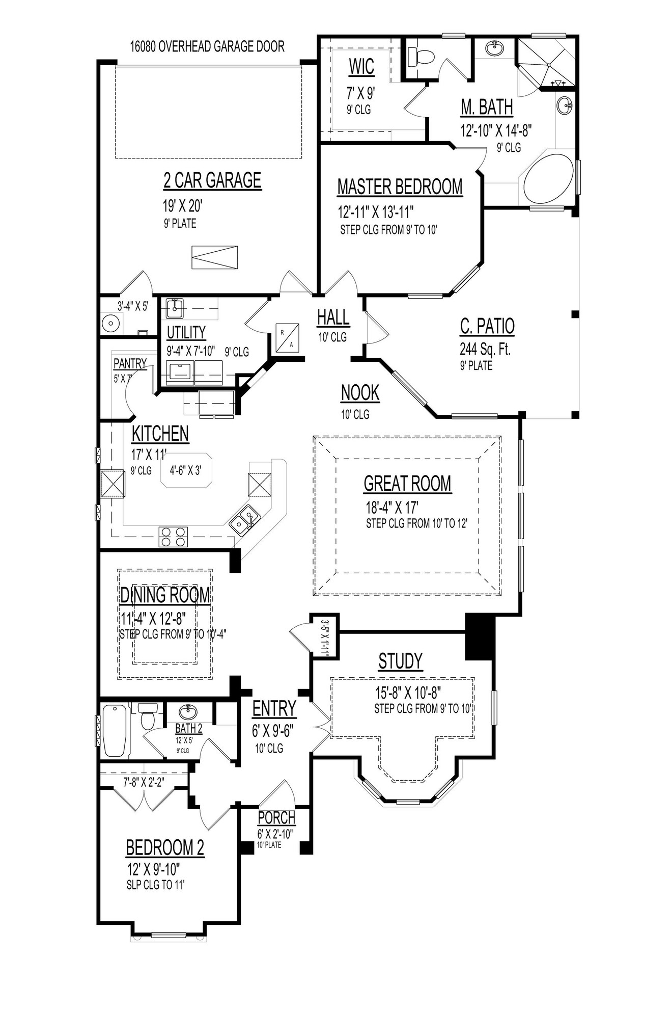 Mediterranean House Plan - 32705 - 1st Floor Plan