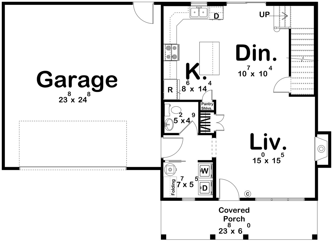 Traditional House Plan - Grafton 95885 - 1st Floor Plan