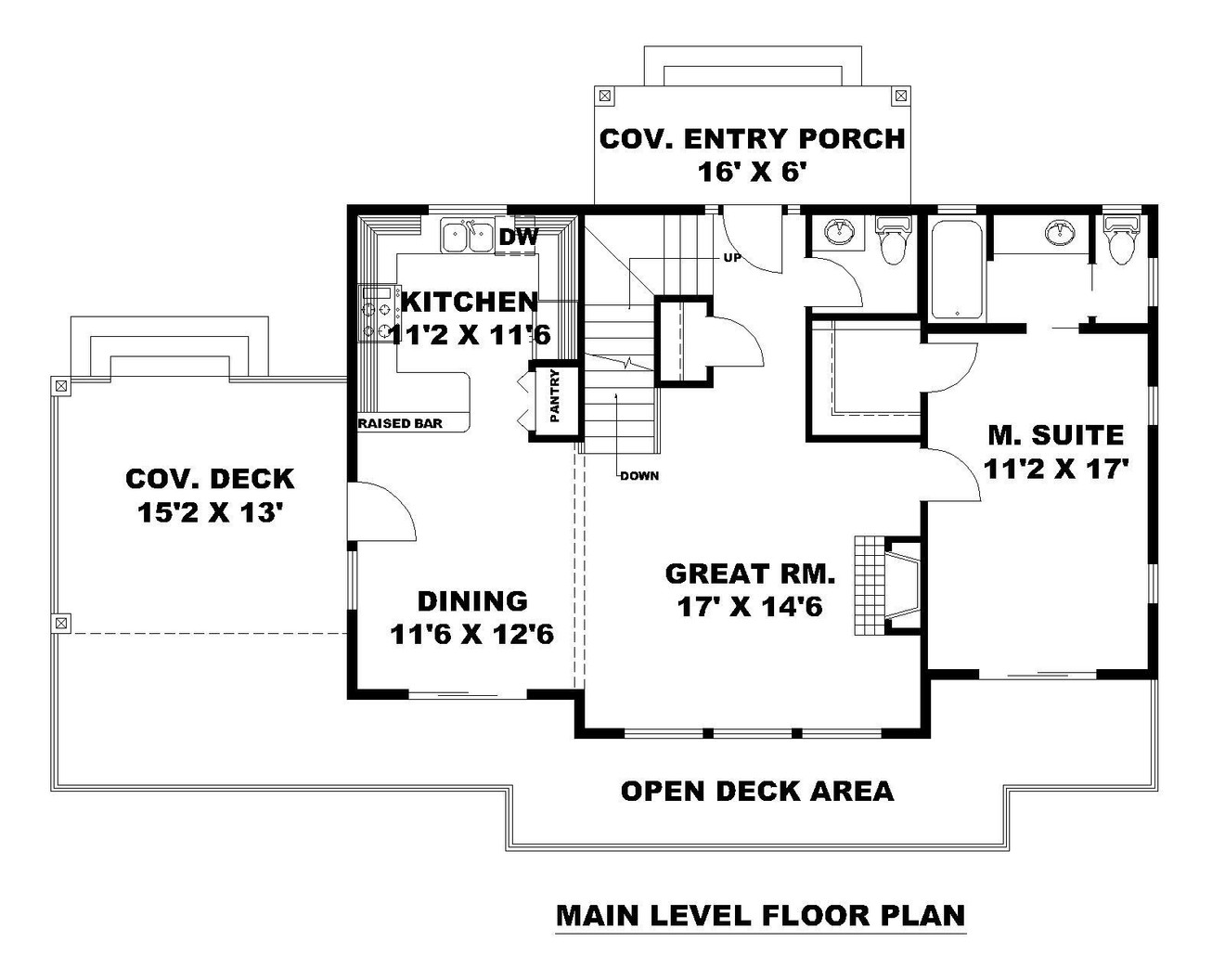 Craftsman House Plan - 67124 - 1st Floor Plan