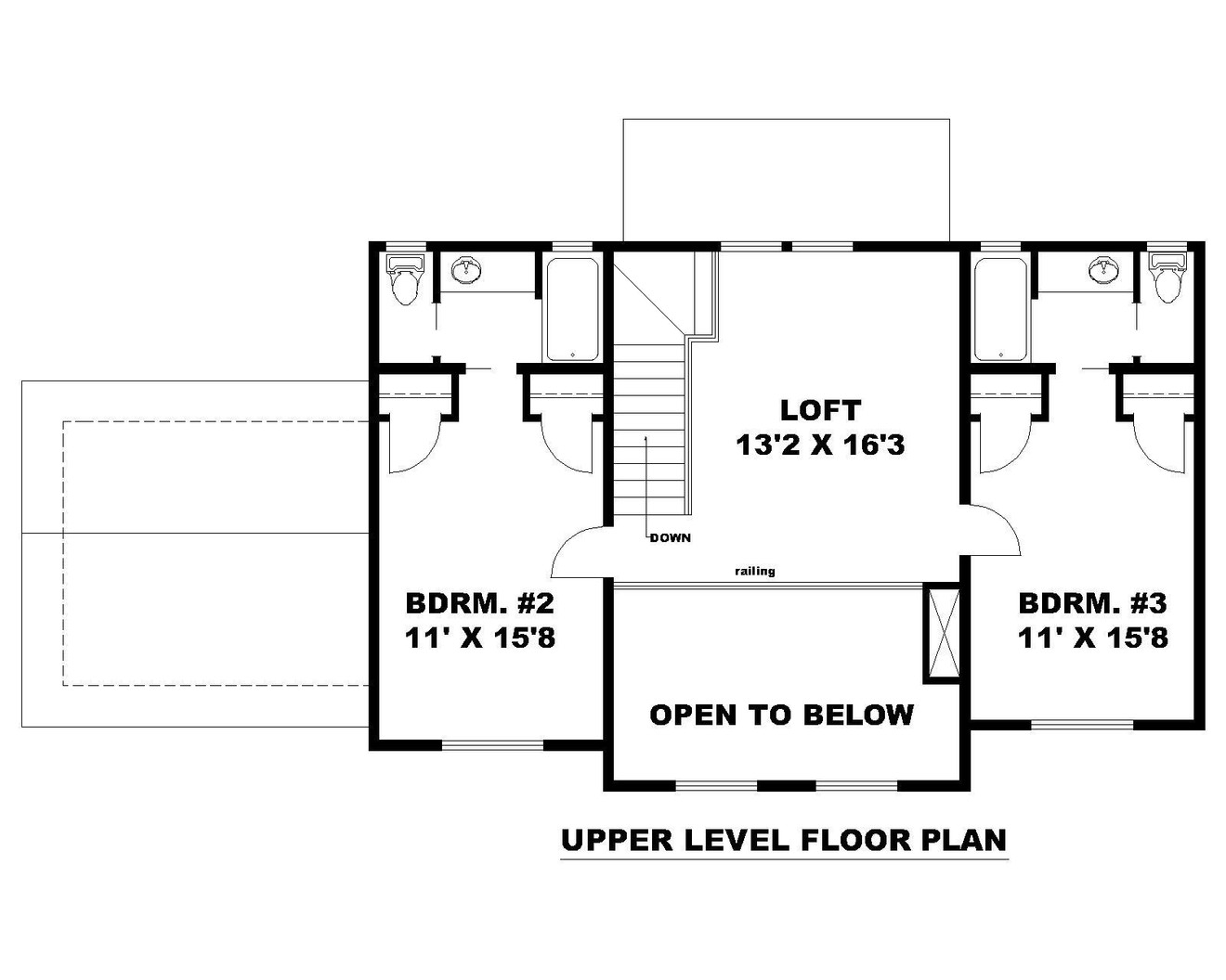 Secondary Image - Craftsman House Plan - 67124 - 2nd Floor Plan