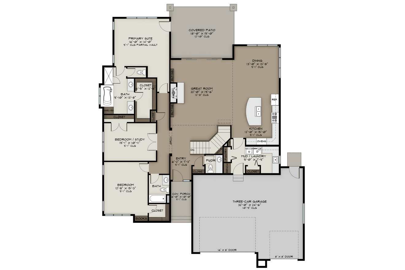 Contemporary House Plan - Blue River 38026 - Optional Floor Plan
