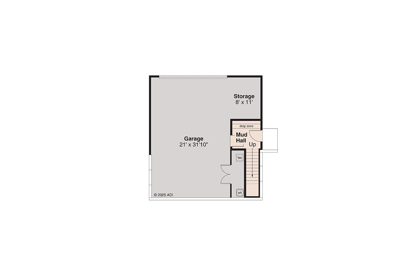 Prairie House Plan - Groveland 3 73800 - Basement Floor Plan