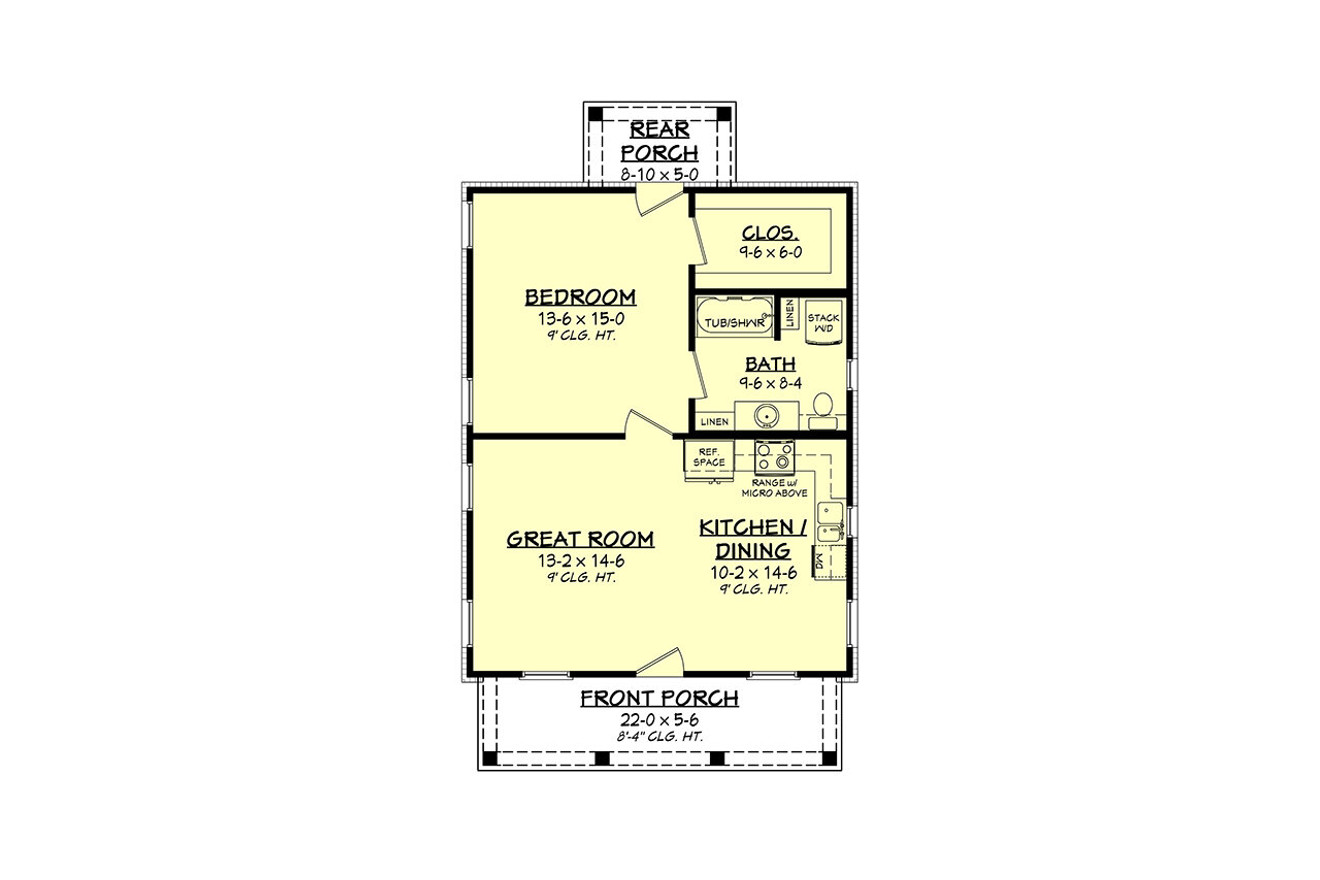 Farmhouse House Plan - Laken 83770 - 1st Floor Plan