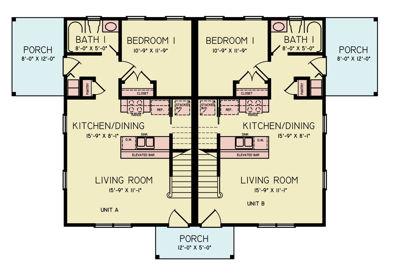 Traditional House Plan - Hunter 58229 - 1st Floor Plan