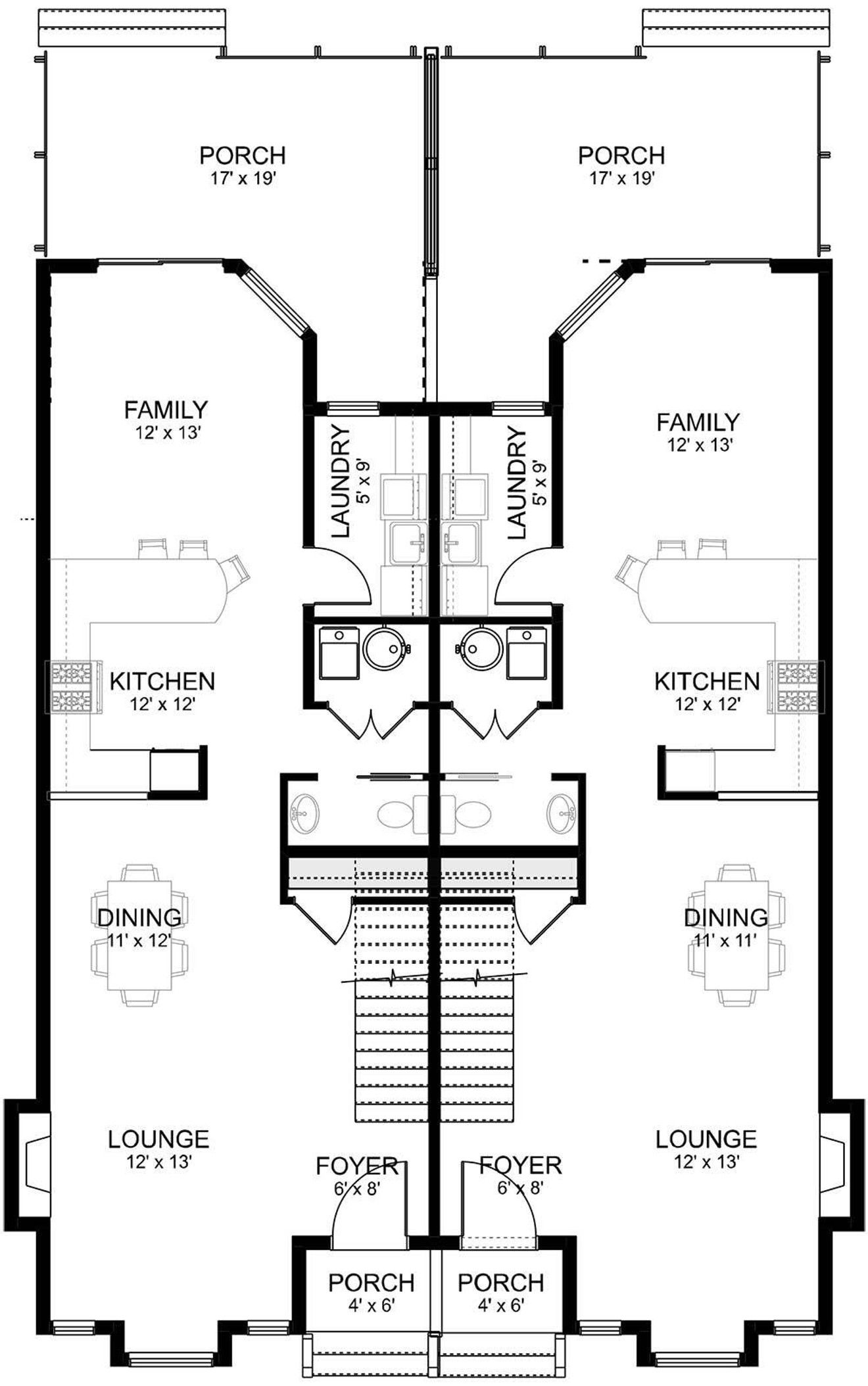 Contemporary House Plan - ModHaus II 26901 - 1st Floor Plan