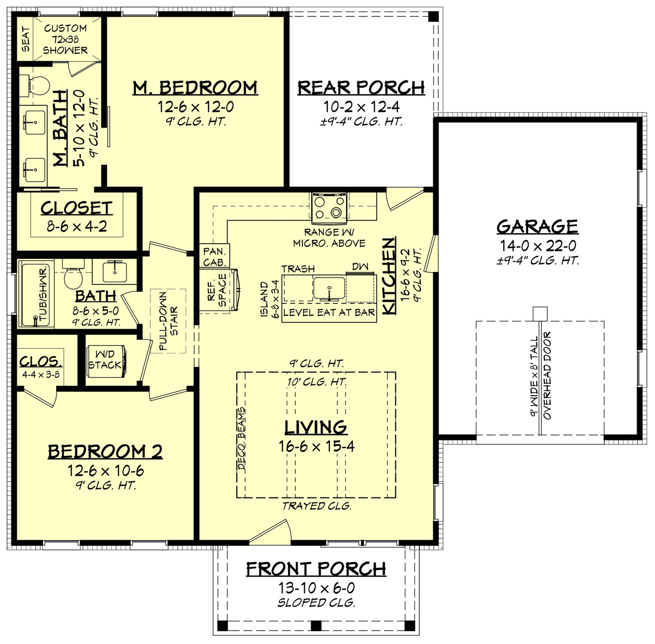 Ranch House Plan - Edgefield 11125 - 1st Floor Plan