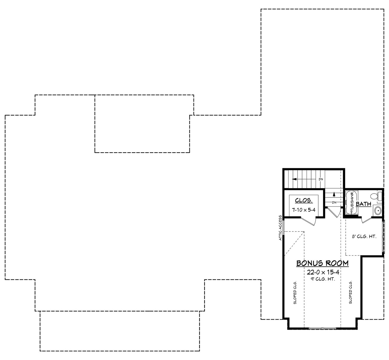 Farmhouse House Plan - Erin 63394 - 2nd Floor Plan