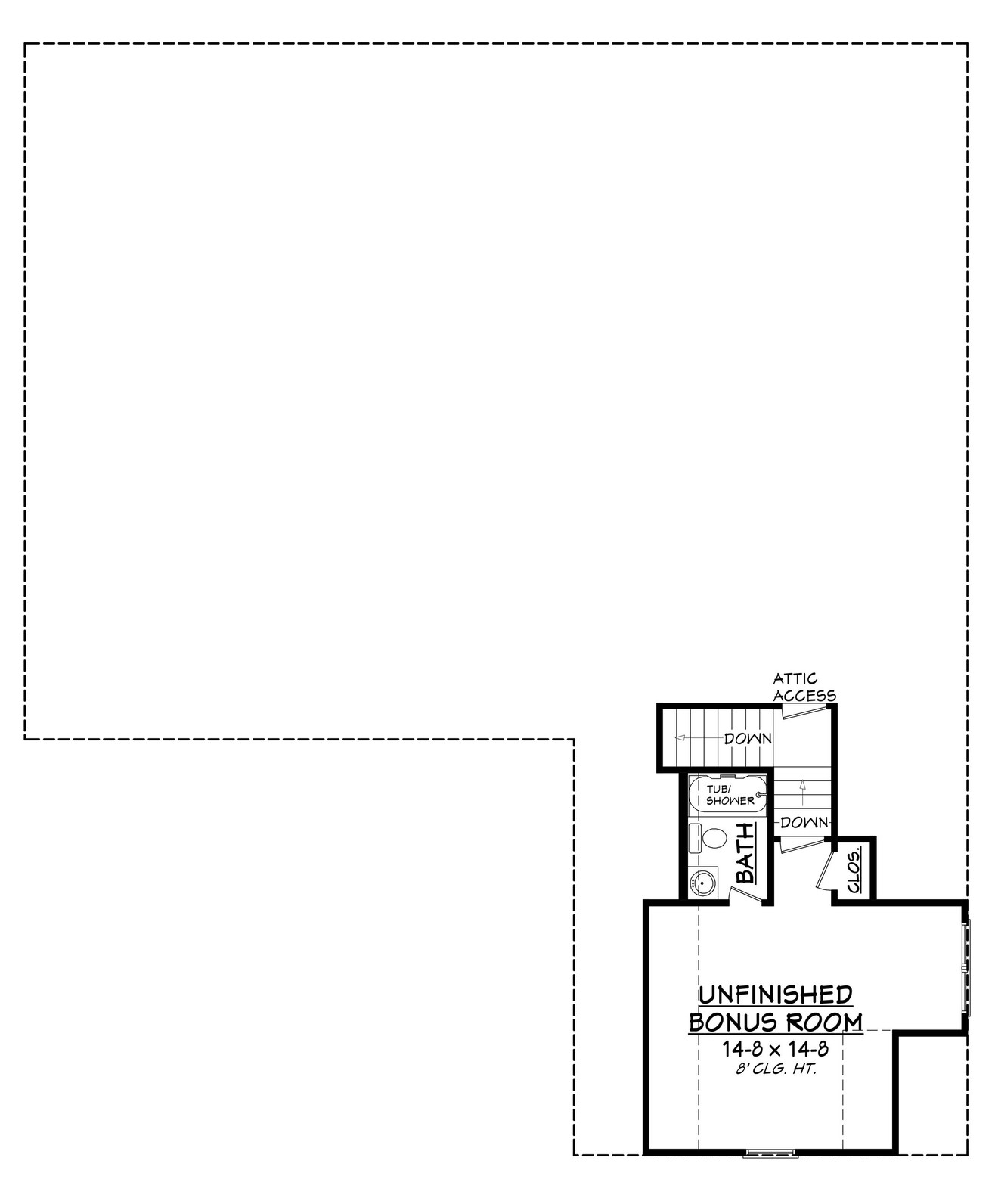 Craftsman House Plan - Cherry Laurel 47998 - 2nd Floor Plan