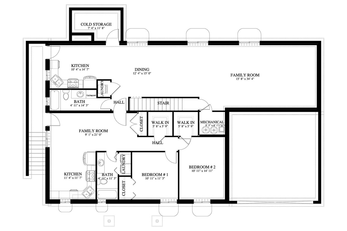 Ranch House Plan - Ballard 97965 - Optional Floor Plan
