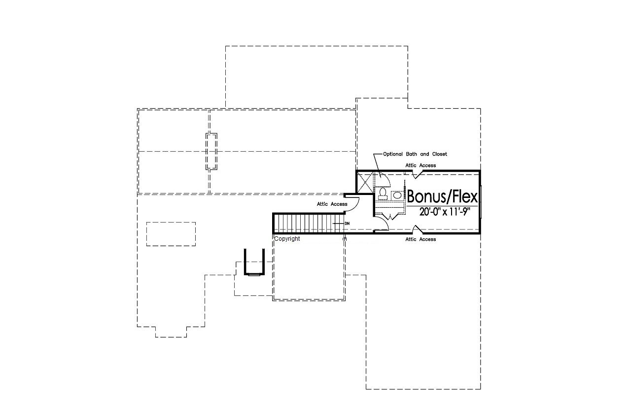 Secondary Image - Cape Cod House Plan - 19672 - 2nd Floor Plan