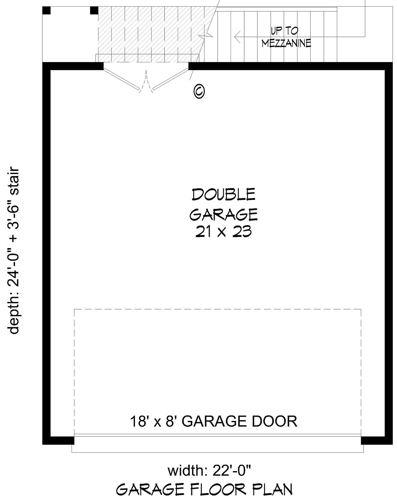 Modern House Plan - Columbus Garage 93757 - 1st Floor Plan