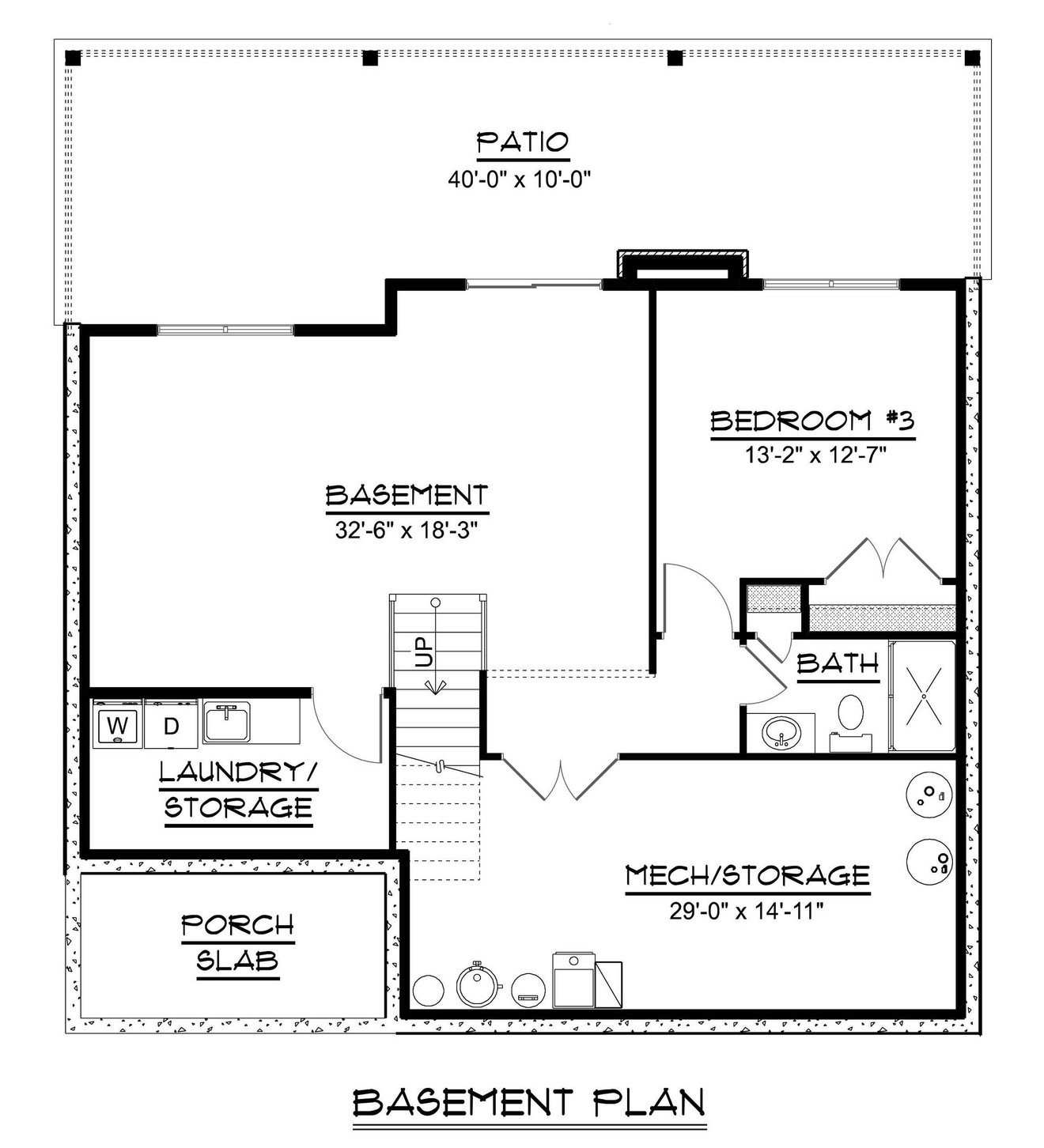 Contemporary House Plan - 78785 - Basement Floor Plan