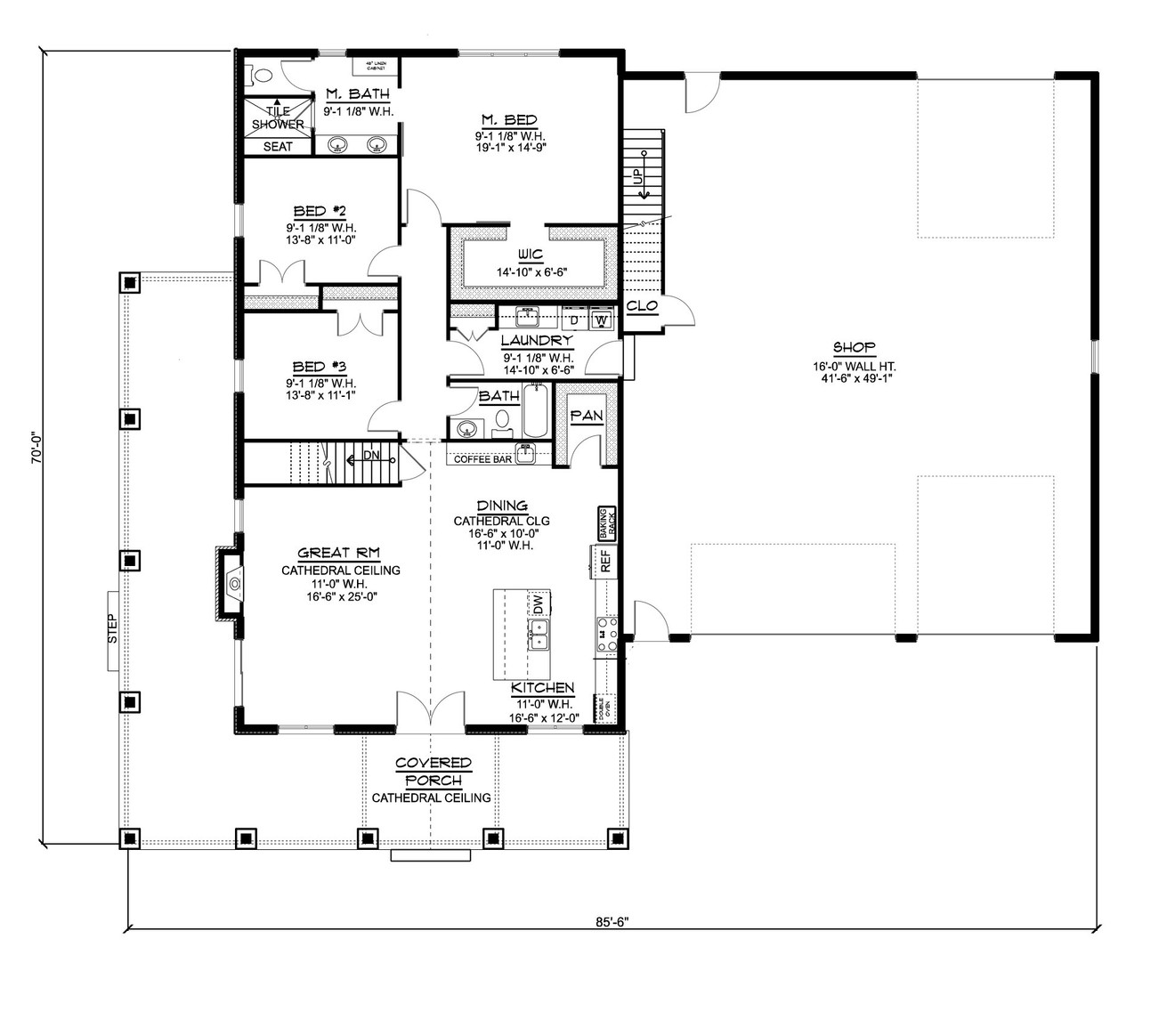 Farmhouse House Plan - 14291 - Optional Floor Plan