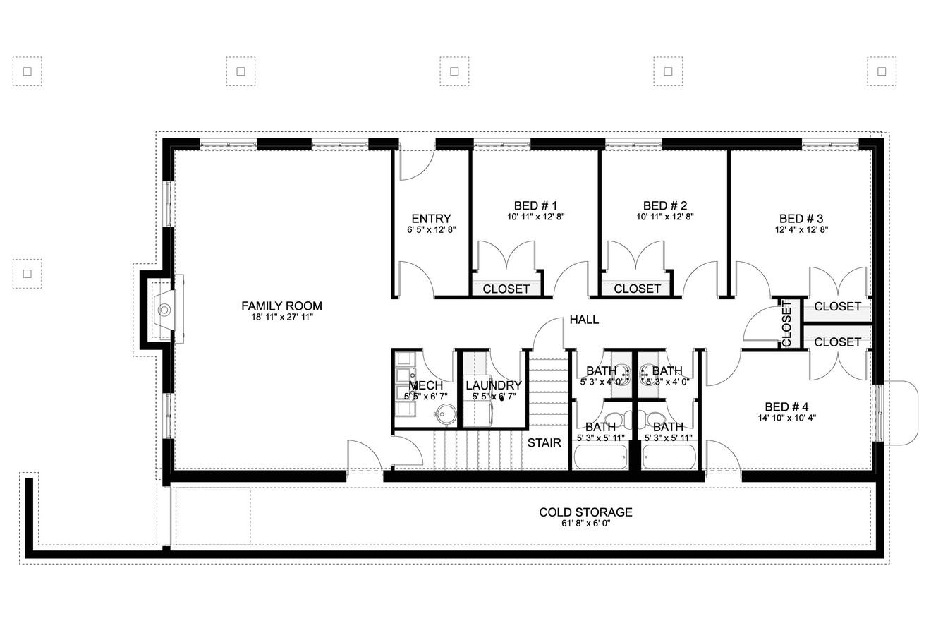 Country House Plan - Michelle 42315 - Basement Floor Plan