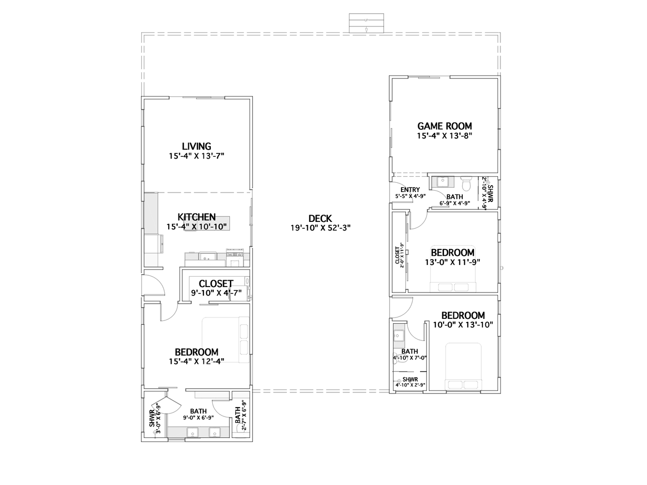 Contemporary House Plan - The Turks Head 51546 - 1st Floor Plan