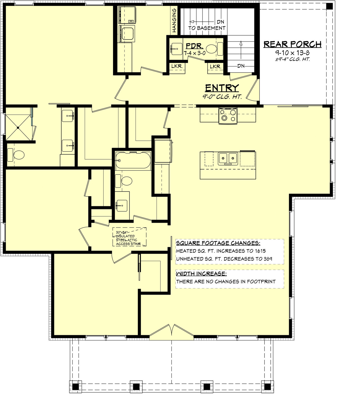 Cottage House Plan - Cottage Hill 45980 - Optional Floor Plan