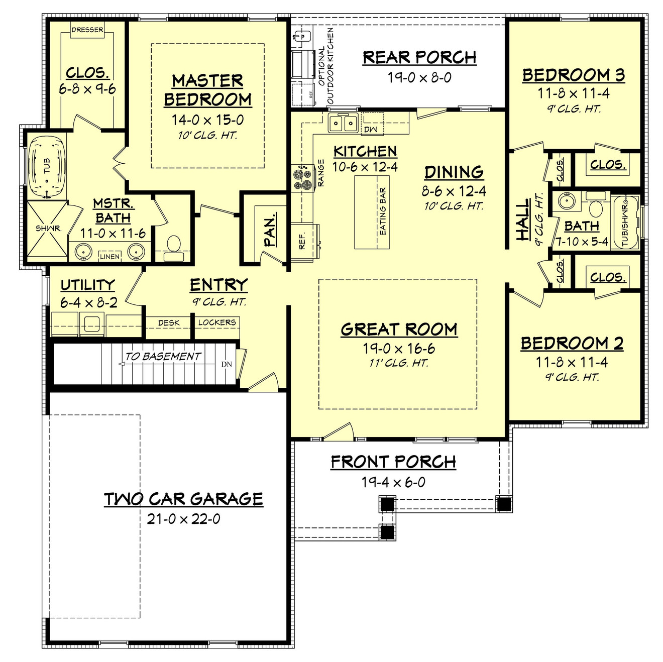 Craftsman House Plan - Sandalwood 63577 - Optional Floor Plan