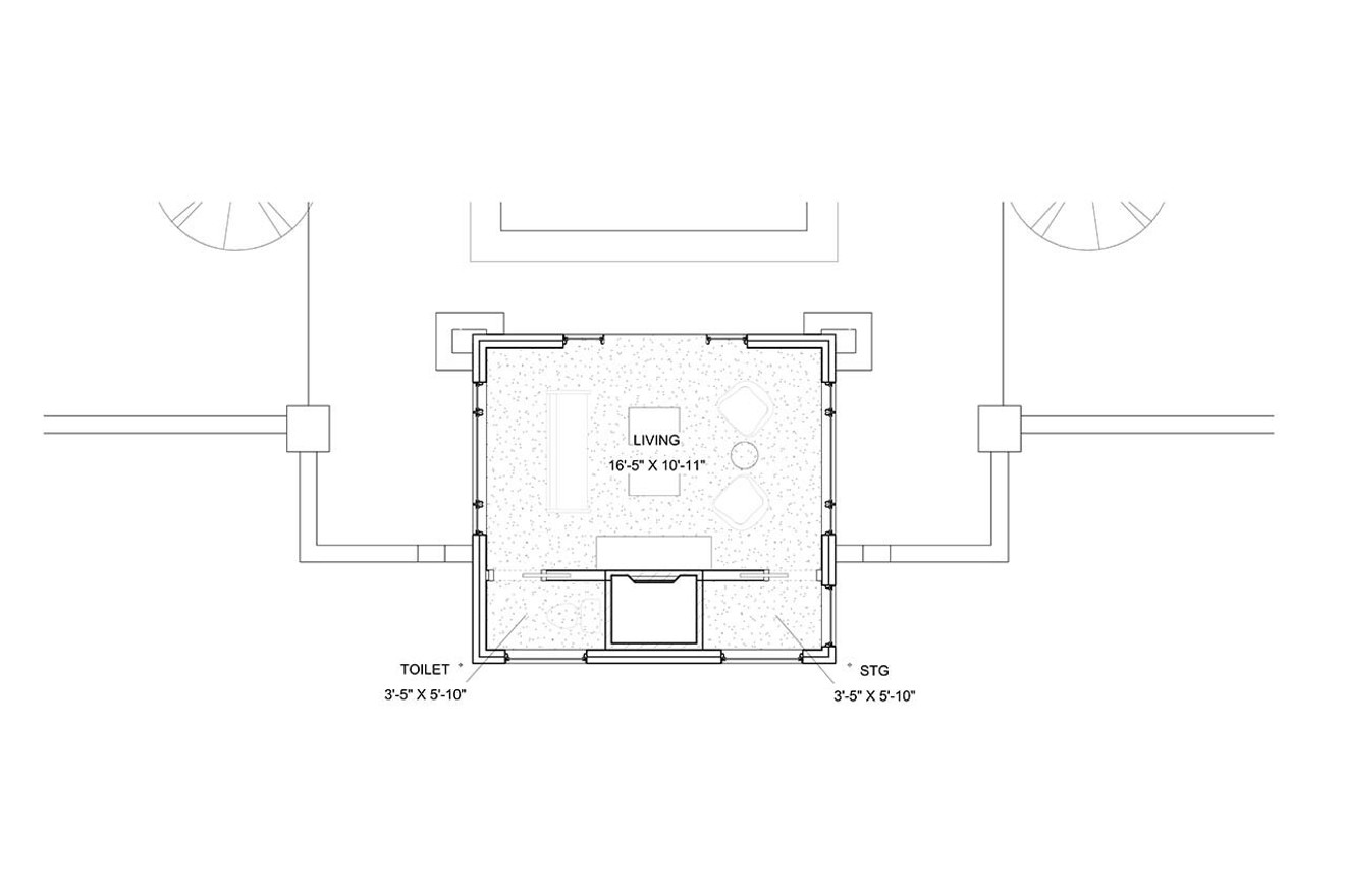 Contemporary House Plan - The Luma Pool House 26926 - 1st Floor Plan