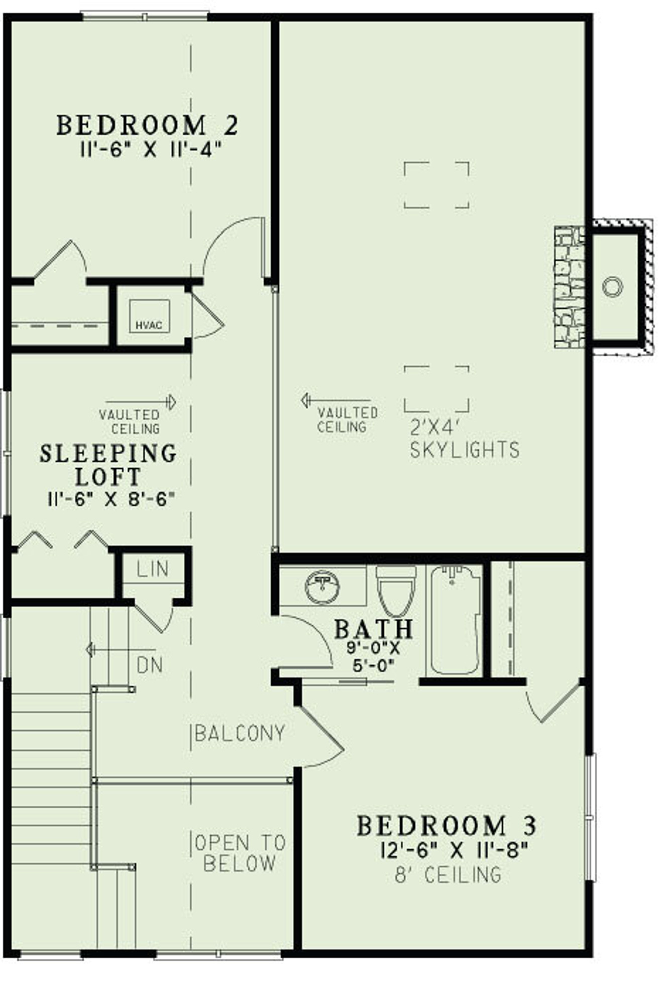 Craftsman House Plan - Angler Retreat 21424 - 2nd Floor Plan