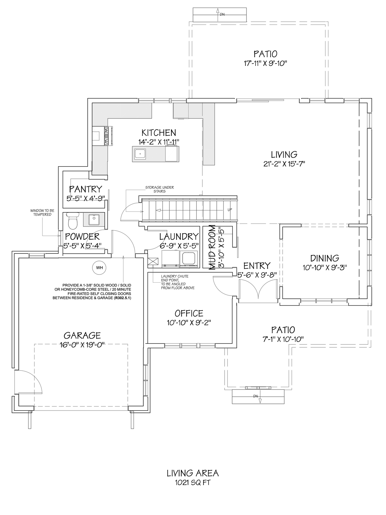 Farmhouse House Plan - The Churchill Arms 11573 - 1st Floor Plan