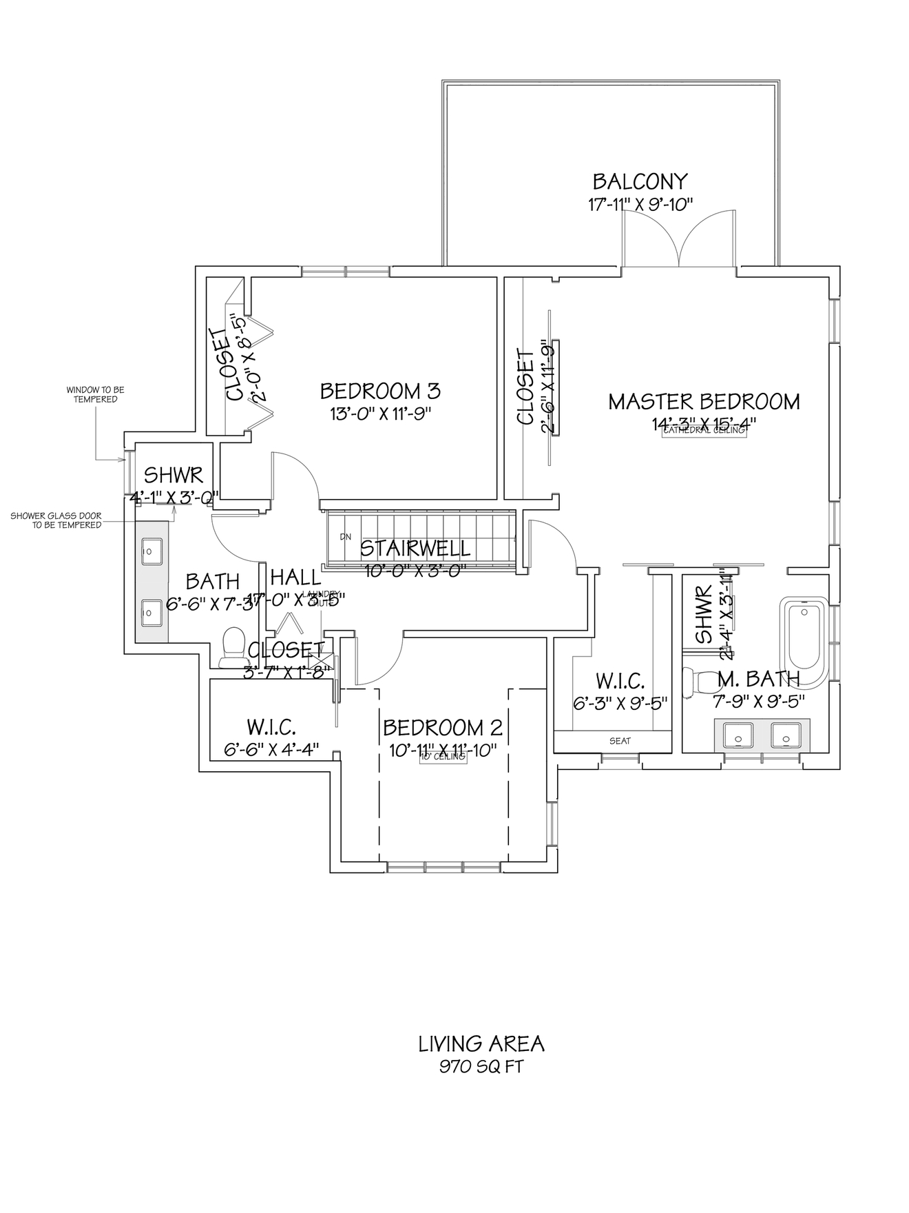 Secondary Image - Farmhouse House Plan - The Churchill Arms 11573 - 2nd Floor Plan