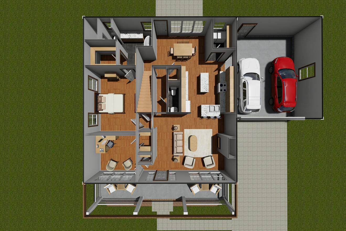 Cottage House Plan - Blueriver 21241 - 1st Floor Plan