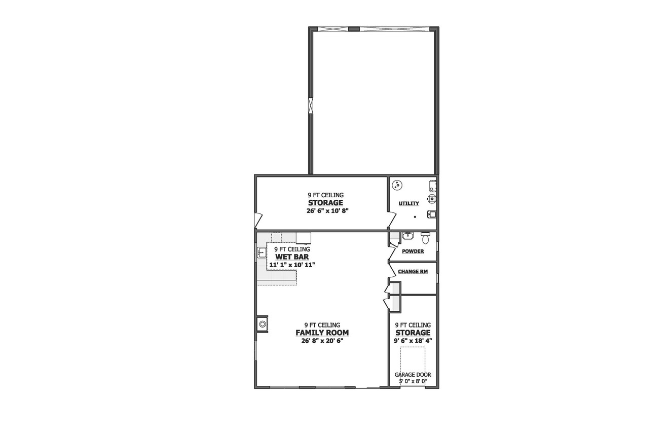 Modern House Plan - The Forest 14953 - Basement Floor Plan