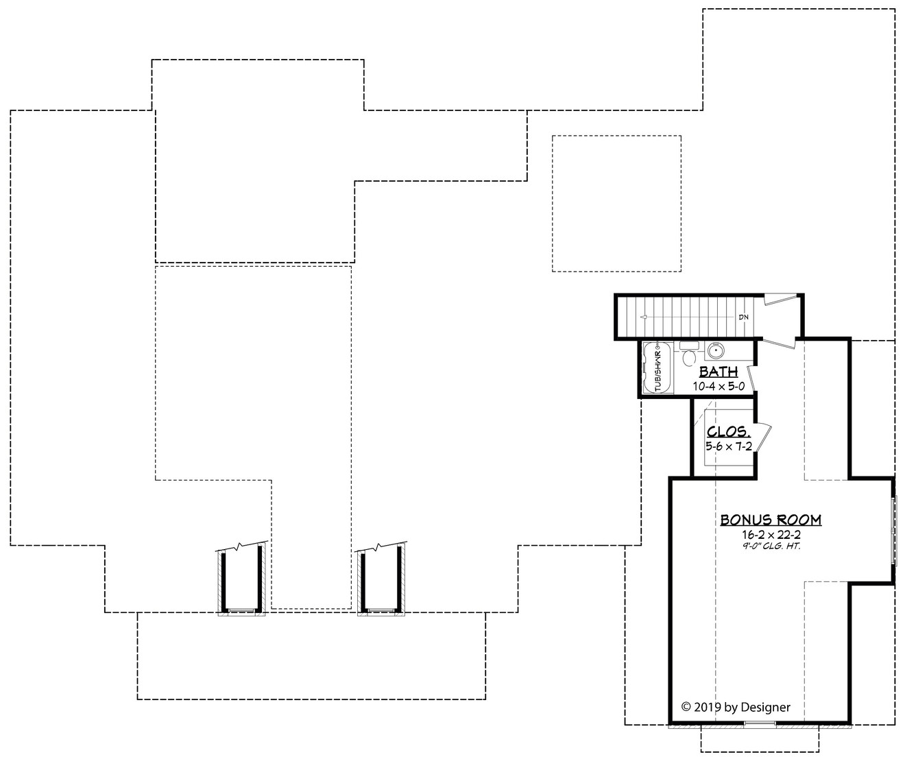 French Country House Plan - Danville 82029 - 2nd Floor Plan
