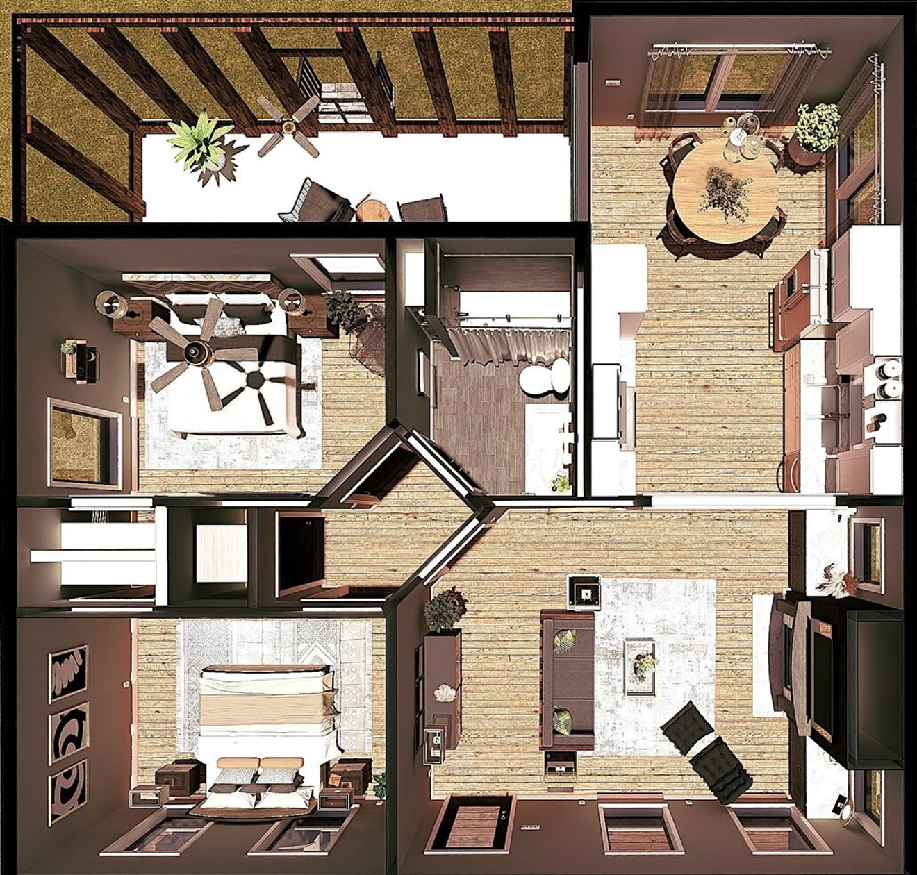 Contemporary House Plan - 52201 - Other Floor Plan