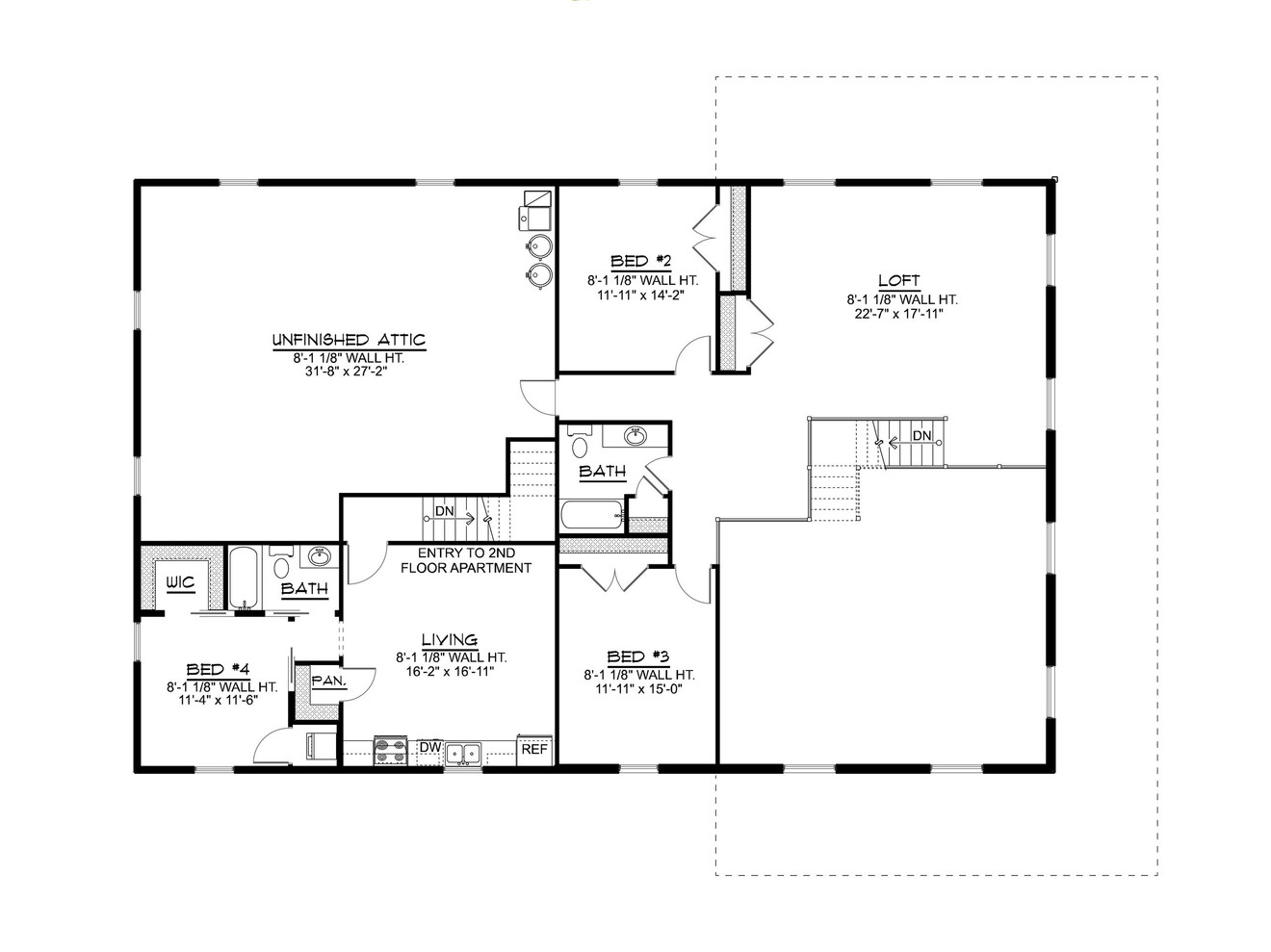 Farmhouse House Plan - 89252 - 2nd Floor Plan