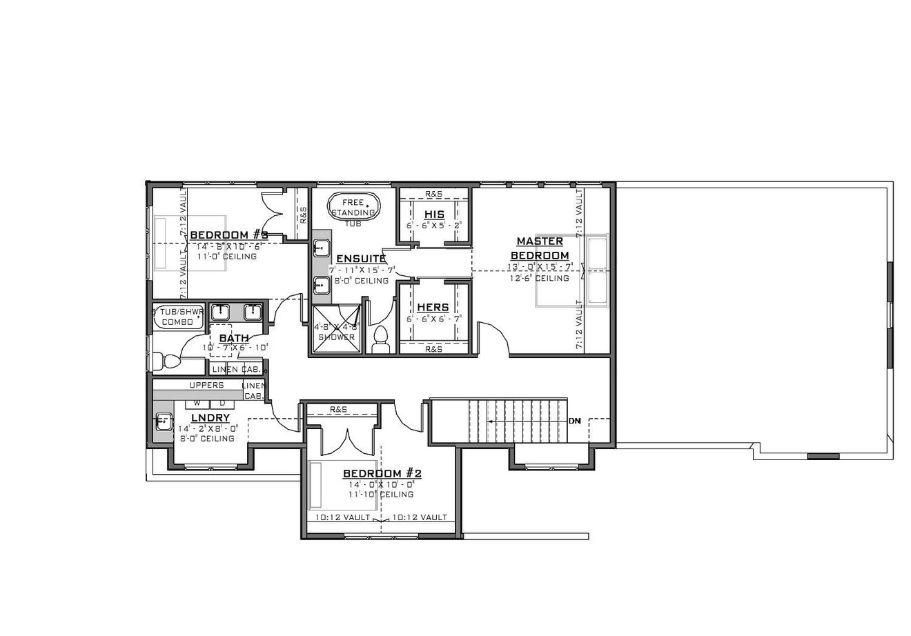 Secondary Image - European House Plan - 76538 - 2nd Floor Plan