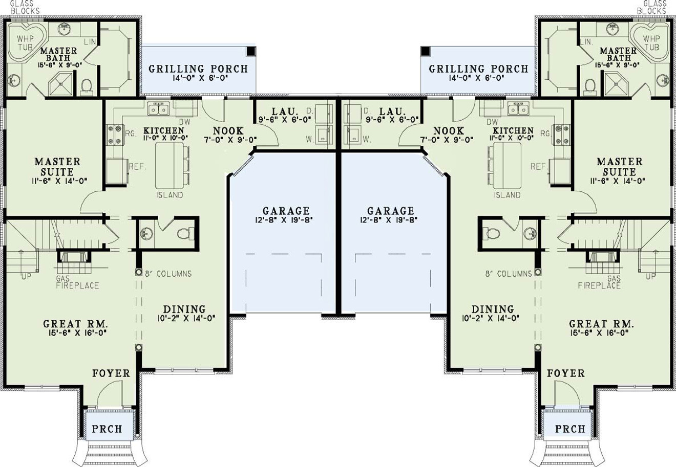 Traditional House Plan - Rosewood 58788 - 1st Floor Plan