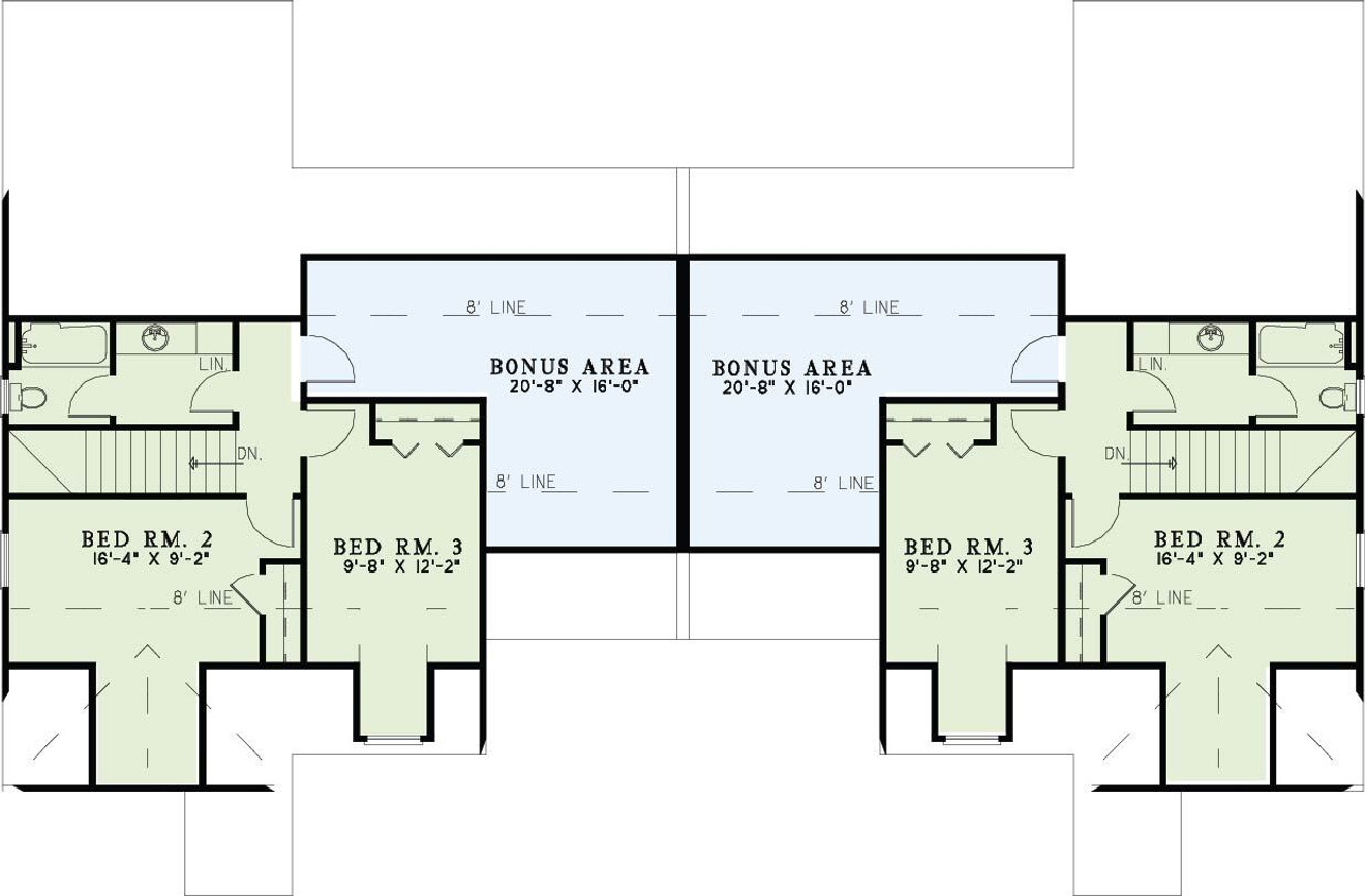 Traditional House Plan - Rosewood 58788 - 2nd Floor Plan
