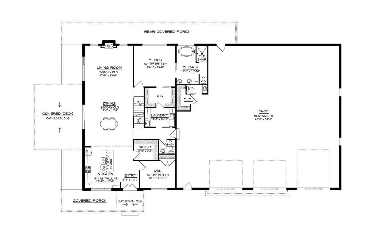 Farmhouse House Plan - 10562 - 1st Floor Plan
