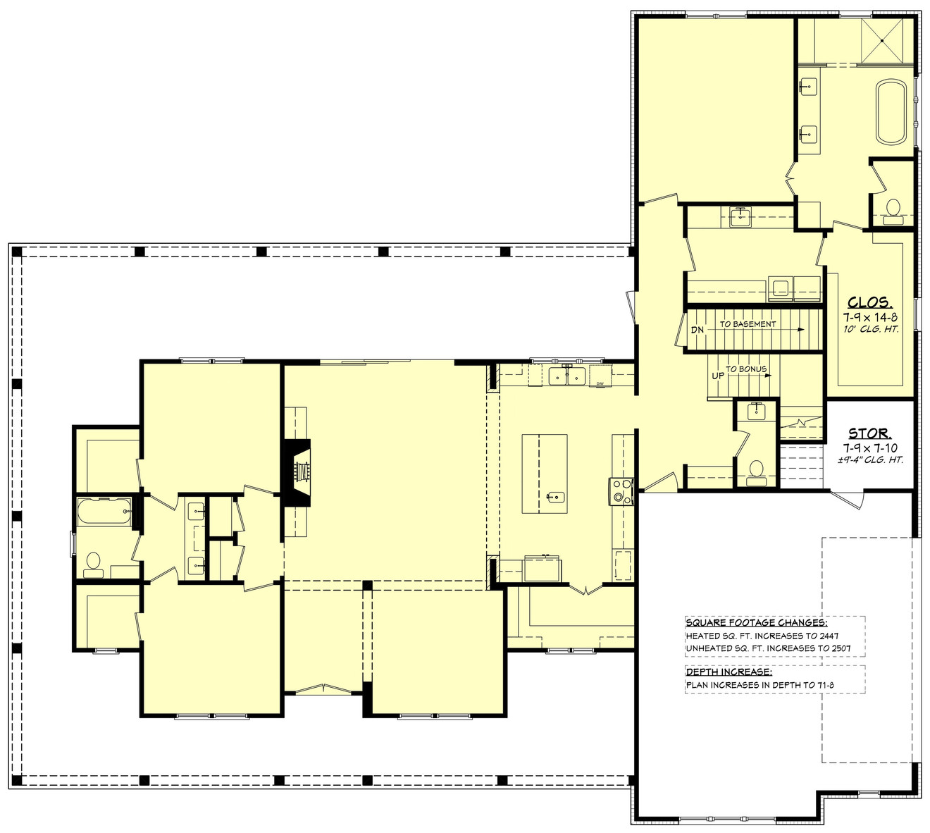 Farmhouse House Plan - Sandy Springs 52526 - Optional Floor Plan