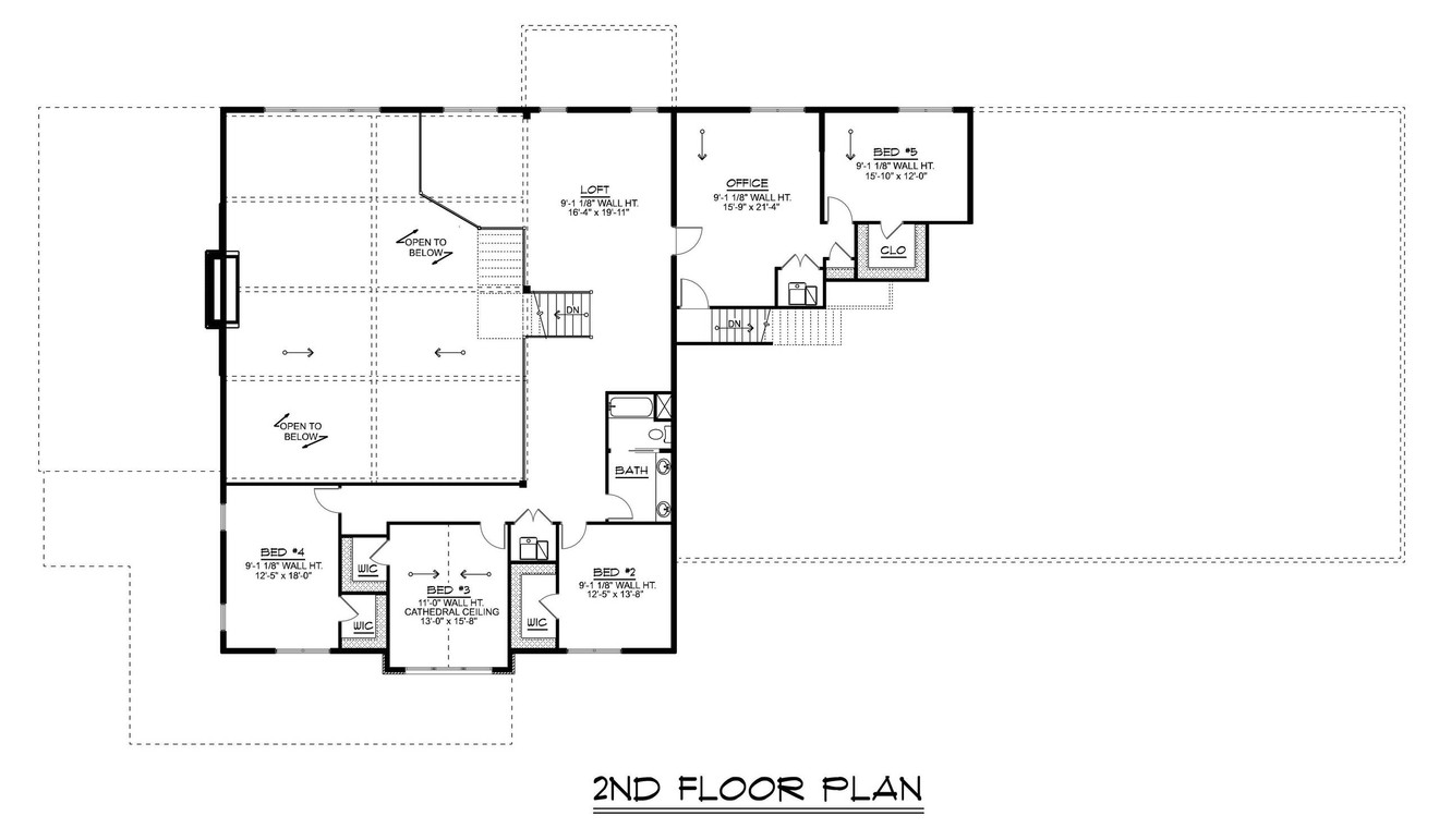 Farmhouse House Plan - 97015 - 2nd Floor Plan