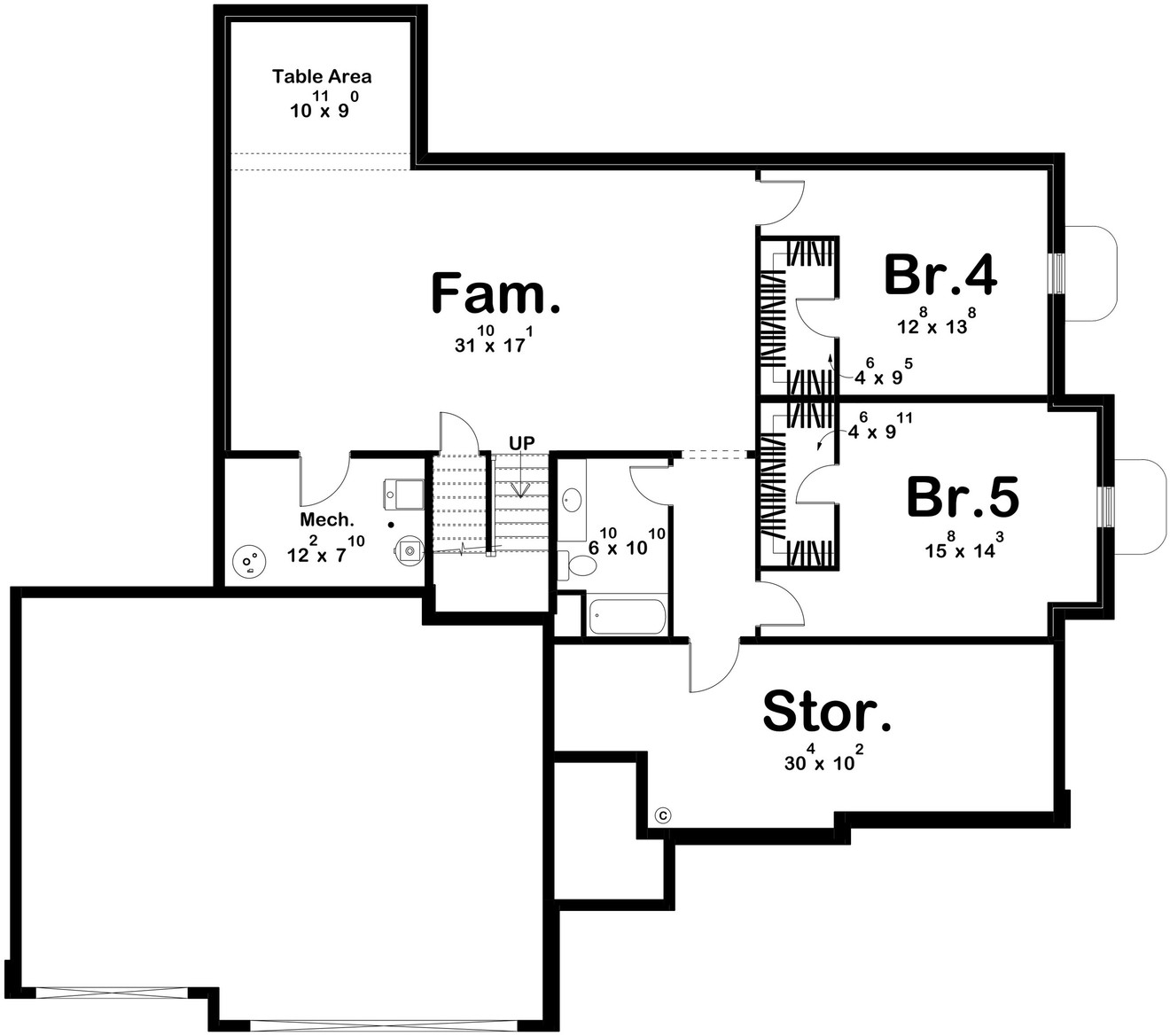 Traditional House Plan - Torrance 31359 - Optional Floor Plan