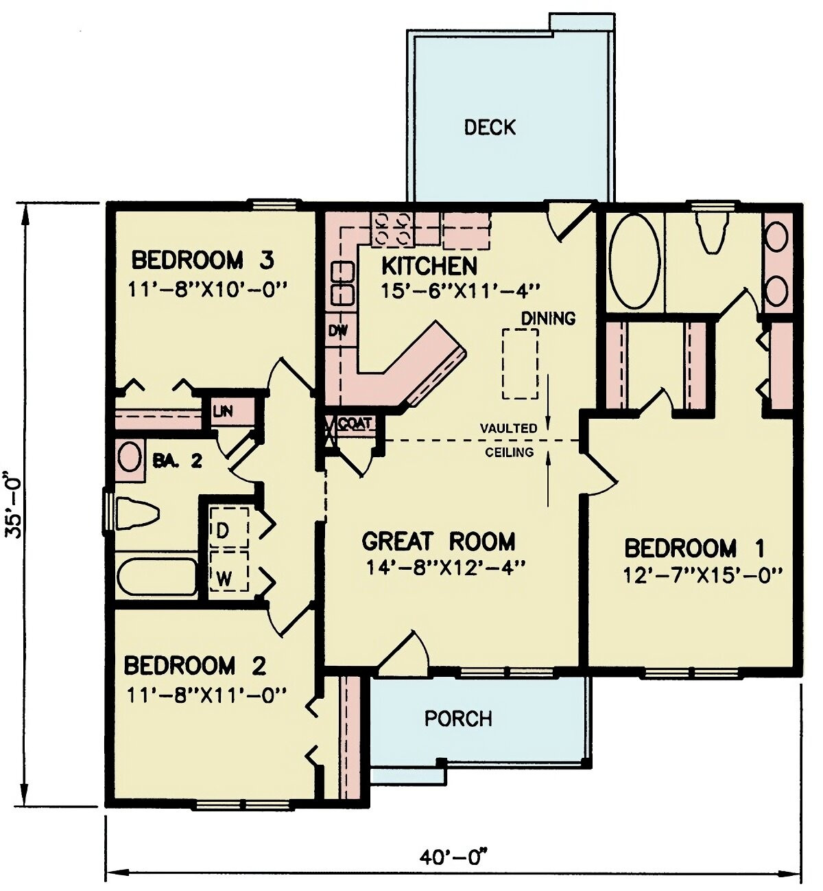Country House Plan - William 87535 - 1st Floor Plan