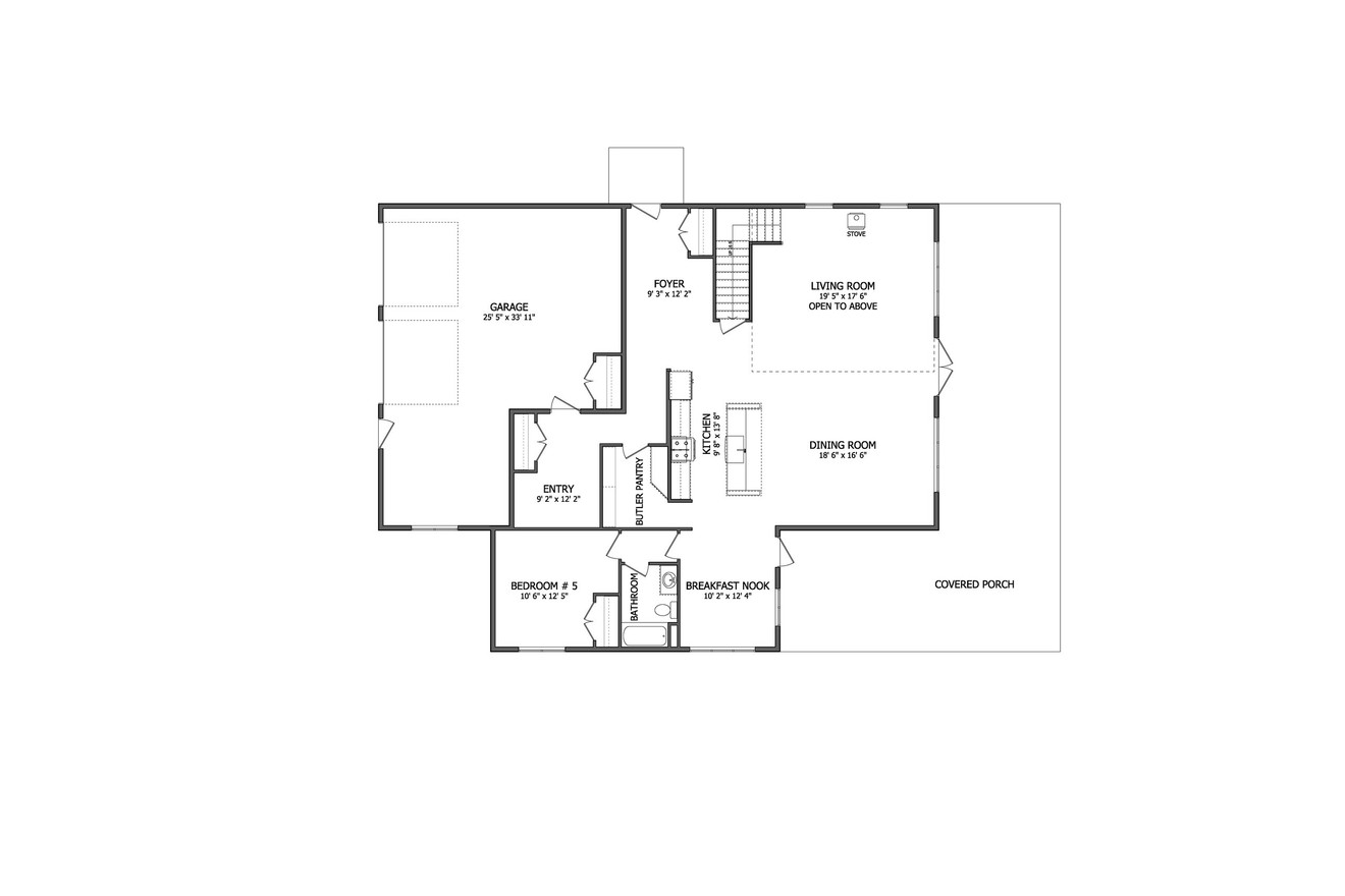 Farmhouse House Plan - The Outpost 13966 - 1st Floor Plan
